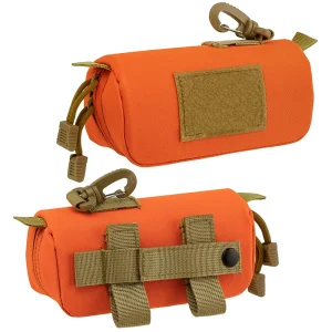 Etui à lunettes orange en polyester