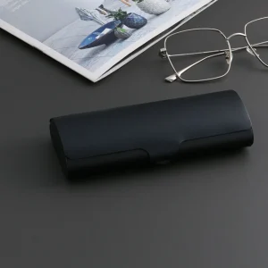 Etui à lunettes noir en aluminium