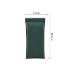 Etui à lunettes vert foncé souple