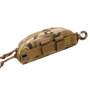 Etui à lunettes camel pour ceinture