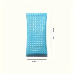 Etui à lunettes bleu cranté