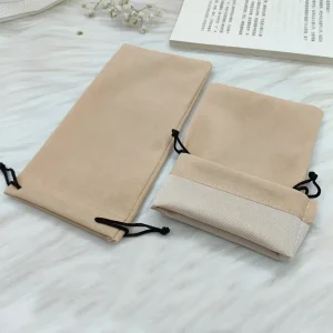 Etui à lunettes kaki à cordon