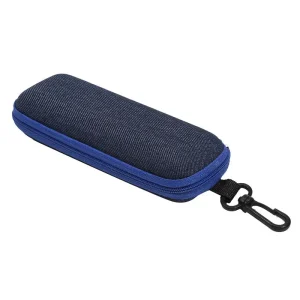 Etui à lunettes bleu style jean