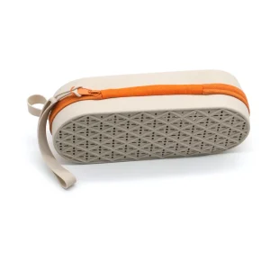 Etui à lunettes kaki pour natation en silicone